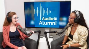 Audio Alumni podcast recording