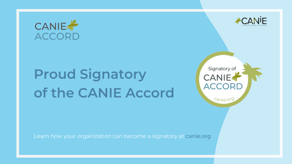 Proud Signatory of the CANIE Accord